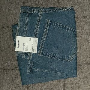 Sonoma The Everday Jean Straight size 10 Husky NEW WITH TAG